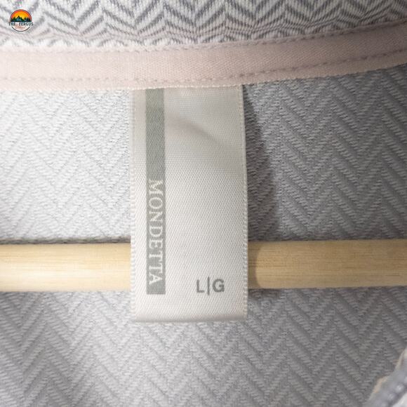 Mondetta Full-Zip Hoodie Gray Track Jacket Long Sleeve Athleisure Women's Size L - Picture 8 of 13